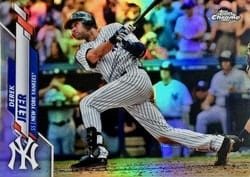 2020 Topps Chrome Base Set Derek Jeter #50c card