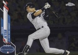 2020 Topps Chrome Update Base Set Derek Jeter #U-67 card