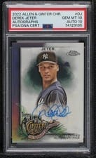 2021 Topps Allen & Ginter Chrome Autographs Derek Jeter #AGA-DJ card