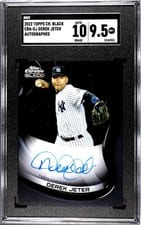 2021 Topps Chrome Black Autographs Derek Jeter #CBA-DJ