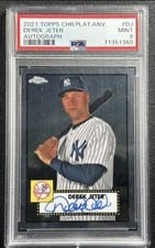 2021 Topps Chrome Platinum Anniversary Autographs Derek Jeter #PA-DJ card