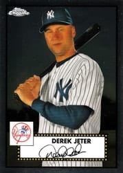 2021 Topps Chrome Platinum Anniversary Base Set Derek Jeter #491 card