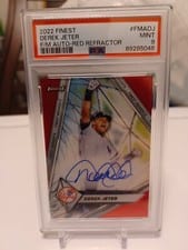 2022 Finest Moments Autographs Derek Jeter #FMA-DJ card