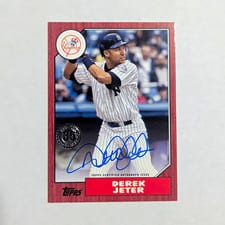 2022 Topps 1987 Topps Baseball Autographs Derek Jeter #87BA-DJ card