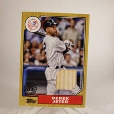 2022 Topps 1987 Topps Baseball Relics (Series 1) Derek Jeter #87R-DJ card