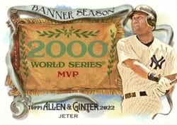 2022 Topps Allen & Ginter Banner Season Derek Jeter #BS-37 card