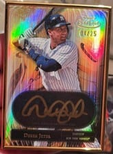 2022 Topps Gold Label Auric Framed Autographs Derek Jeter #AFA-DJ card