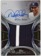 2022 Topps Sterling Splendor Jumbo Patch Autograph Derek Jeter #SSJPA-DJ card