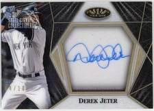2022 Topps Tier One Clear One Autographs Derek Jeter #C1A-DJ card