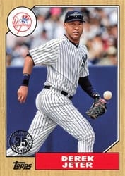 2022 Topps Update 1987 Topps Derek Jeter #87TBU-33 card