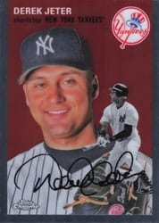 2023 Topps Chrome Platinum Anniversary Base Set Derek Jeter #396 card