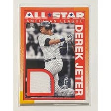 2025 Topps 1990 Topps Baseball All-Star Relics Derek Jeter #90ASR-DJ card