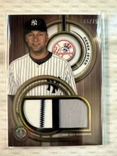 2025 Topps Tribute Single-Player Dual Relics Derek Jeter #DR-DJ card