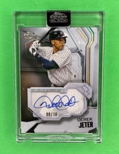 2026 Topps Chrome Black Ivory Autographs Derek Jeter #IVA-DJ card