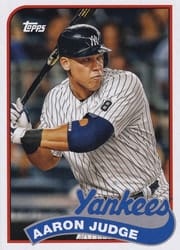 2023 Topps Archives 1989 Doubleheaders Derek Jeter / Aaron Judge #89DH-11 card