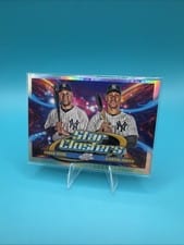 2025 Topps Cosmic Chrome Dual Star Clusters Derek Jeter / Aaron Judge #DSC-1 card