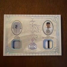 2025 Leaf Bronx Legacy The Bronx 2 Derek Jeter / Alex Rodriguez #B2-5 card