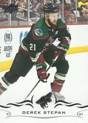 2018-19 Upper Deck Base Set Derek Stepan #257 card