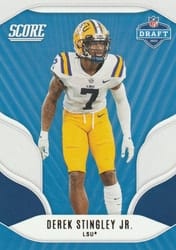 2022 Score NFL Draft Derek Stingley Jr. #D14 card