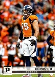 2018 Panini Base Set Derek Wolfe #93 card