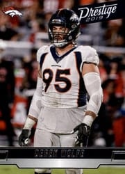 2019 Panini Prestige Base Set Derek Wolfe #68 card