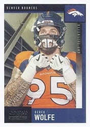 2020 Score Base Set Derek Wolfe #129 card