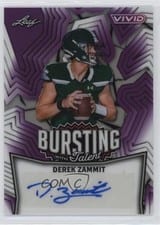 2025 Leaf Vivid Bursting With Talent Autographs Derek Zammit #TA-DZ1 card