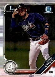 2019 Bowman Chrome Prospects Derian Cruz #BCP-11 card