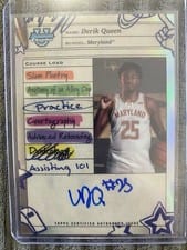 2024-25 Bowman University Chrome Course Load Autographs Derik Queen #CLA-DQ card