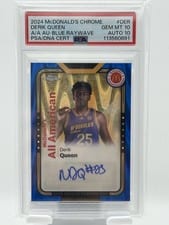 2024 Topps Chrome McDonald's All-American All-American Autographs Refractor Derik Queen #SMS-DER card