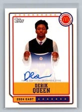 2024 Topps Chrome McDonald's All-American Event Autographs Derik Queen #EA-DQ card