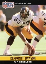1990 Pro Set Base Set Dermontti Dawson #621 card