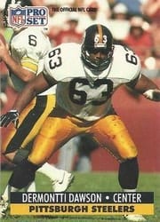 1991 Pro Set Base Set Dermontti Dawson #272 card