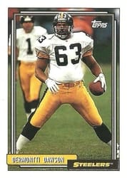 1992 Topps Base Set Dermontti Dawson #314 card