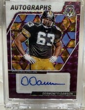 2024 Panini Mosaic Autographs Mosaic Dermontti Dawson #AM-DDN card