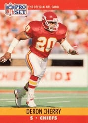 1990 Pro Set Base Set Deron Cherry #527 card