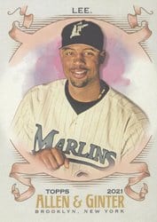 2021 Topps Allen & Ginter Base Set Derrek Lee #341 card