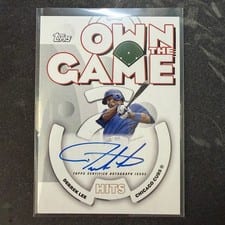 2024 Topps Archives 2006 Topps Baseball Own the Game Autographs Derrek Lee #06OGA-DL card