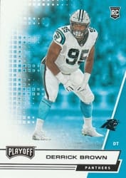 2020 Panini Playoff Base Set Derrick Brown #275 card