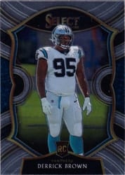 2020 Panini Select Base Set Derrick Brown #87 card