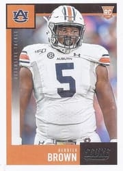 2020 Score Base Set Derrick Brown #341 card