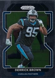 2021 Panini Prizm Base Set Derrick Brown #317 card