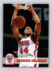 1993-94 Hoops Base Set Derrick Coleman #140 card