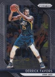 2018-19 Panini Prizm Base Set Derrick Favors #173 card
