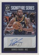2018 Panini Donruss Optic Signature Series Derrick Favors #DFV card
