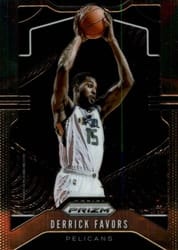 2019-20 Panini Prizm Base Set Derrick Favors #169 card