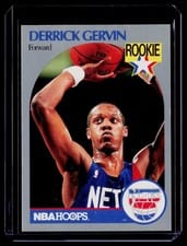 1990-91 Hoops Base Set Derrick Gervin #196 card
