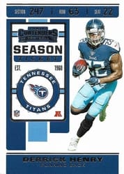 2019 Panini Contenders Base Set Derrick Henry #28 card