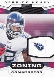 2020 Panini Playbook Zoning Commission Derrick Henry #ZC-21 card