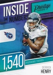 2020 Panini Prestige Inside the Numbers Derrick Henry #IN-DH card